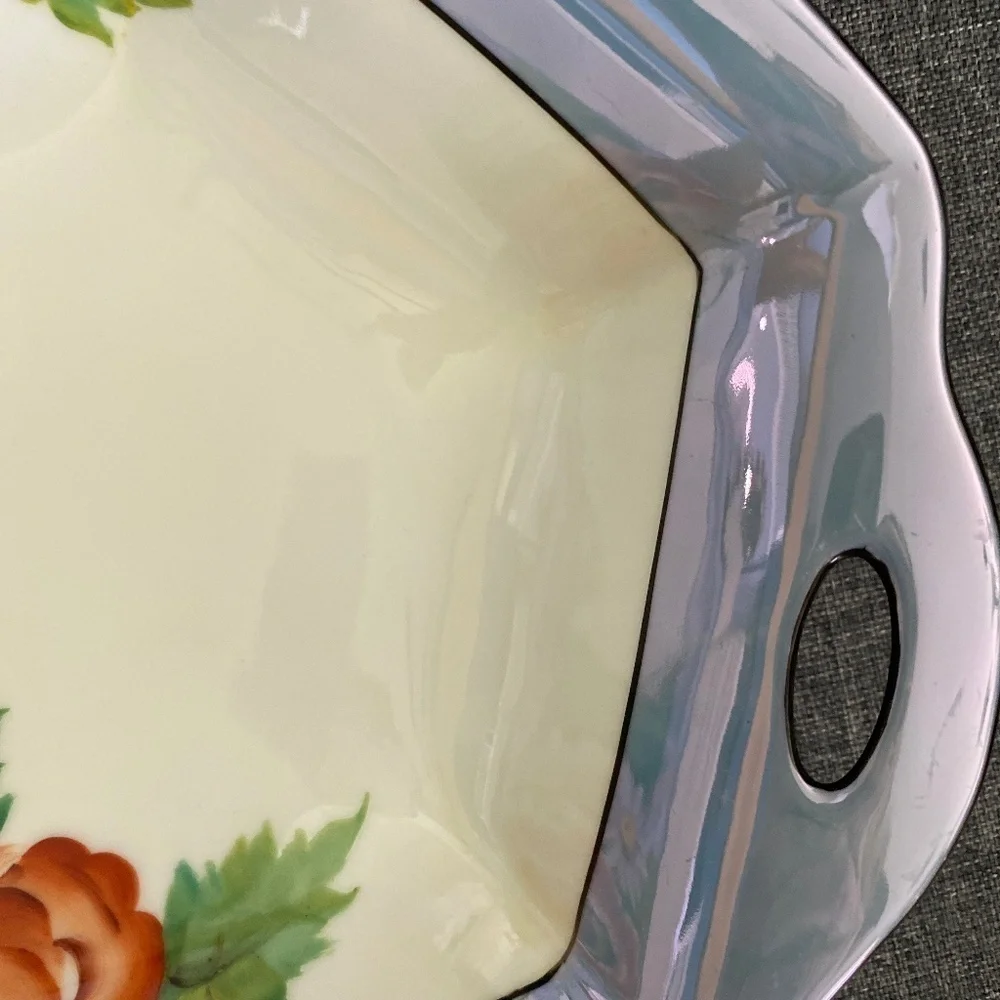 Vintage Japan Lusterware Serving Dish EUC 1918-1921